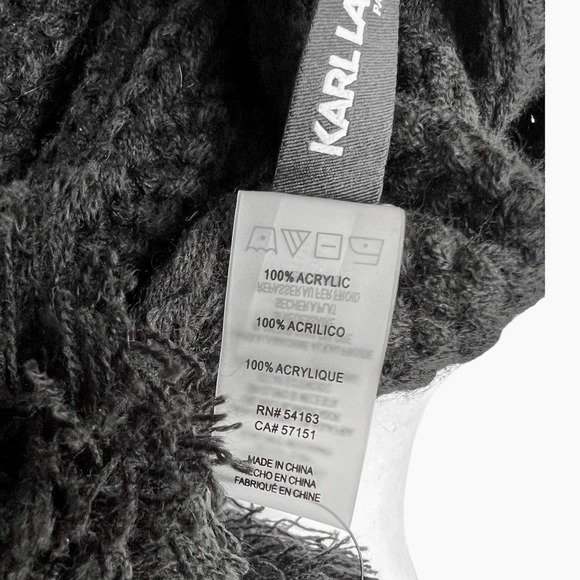 NEW Karl Lagerfeld Paris Women’s Essential Everyday Cozy Knit Scarf - Picture 3 of 4